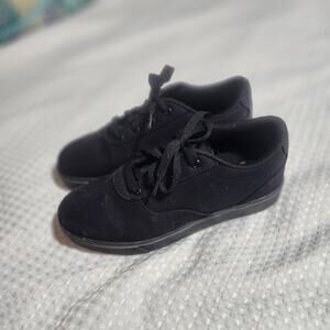 HEELYS EUC UNISEX  SZ 8 LAUNCH PRO BLACK WHEELS SNEAKER SHOES